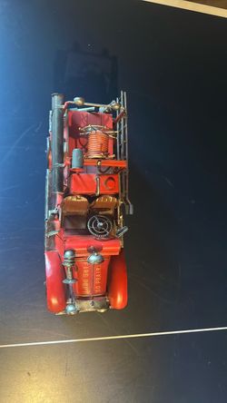 Vintage Metal Fire Dept So Prairie Truck Model
