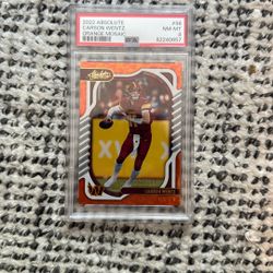 Carson Wentz PSA 8 52/199