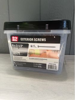Grip Rite #9 x 2-1/2 in. #2 Phillips Bugle Head Coarse Thread Coated Exterior Wood Screws 25 lb. Box