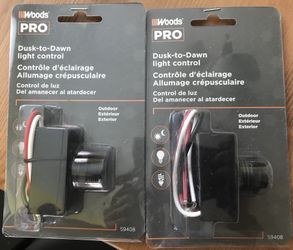 Photo cell. Dusk to dawn light control. 2 for $12. Paid $9 each