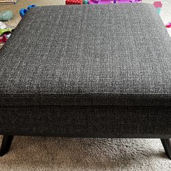 Aramie 36” Square Storage Ottoman 