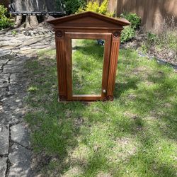 Solid Oak Vanity Bathroom Mirror