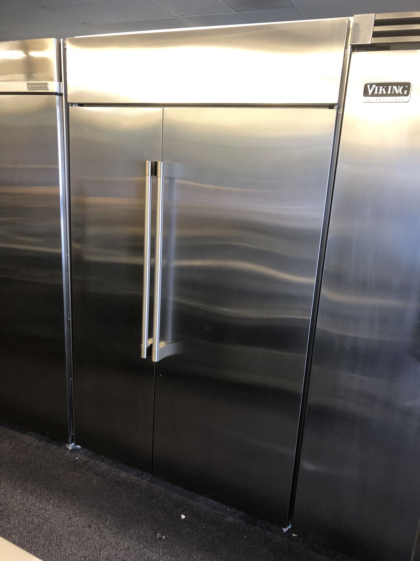 GE Monogram 48” Stainless Steel Built In Side By Side Refrigerator