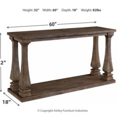 BRAND NEW IN BOX BY ASHLEY DESIGN CONSOLE TABLE 