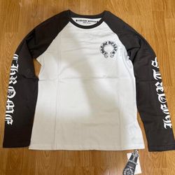 White and Gray Chrome Hearts Long Sleeve