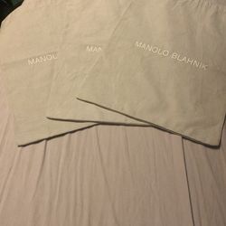 Three Manolo Blahnik Dust Bags