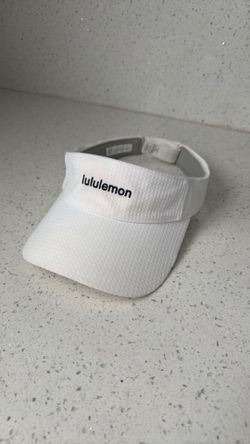White lululemon Velcro visor