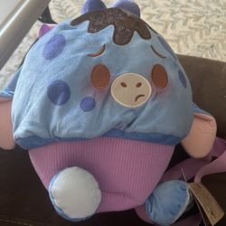 New Disney Munchlings Wild Blueberry Muffin Eeyore Plush Backpack Kids