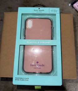 Kate Spade New York Flexible Phone Case in a Pink “Rose” Color For The  iPhone XS Max