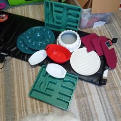 Egg Plates And Plastic Ware
