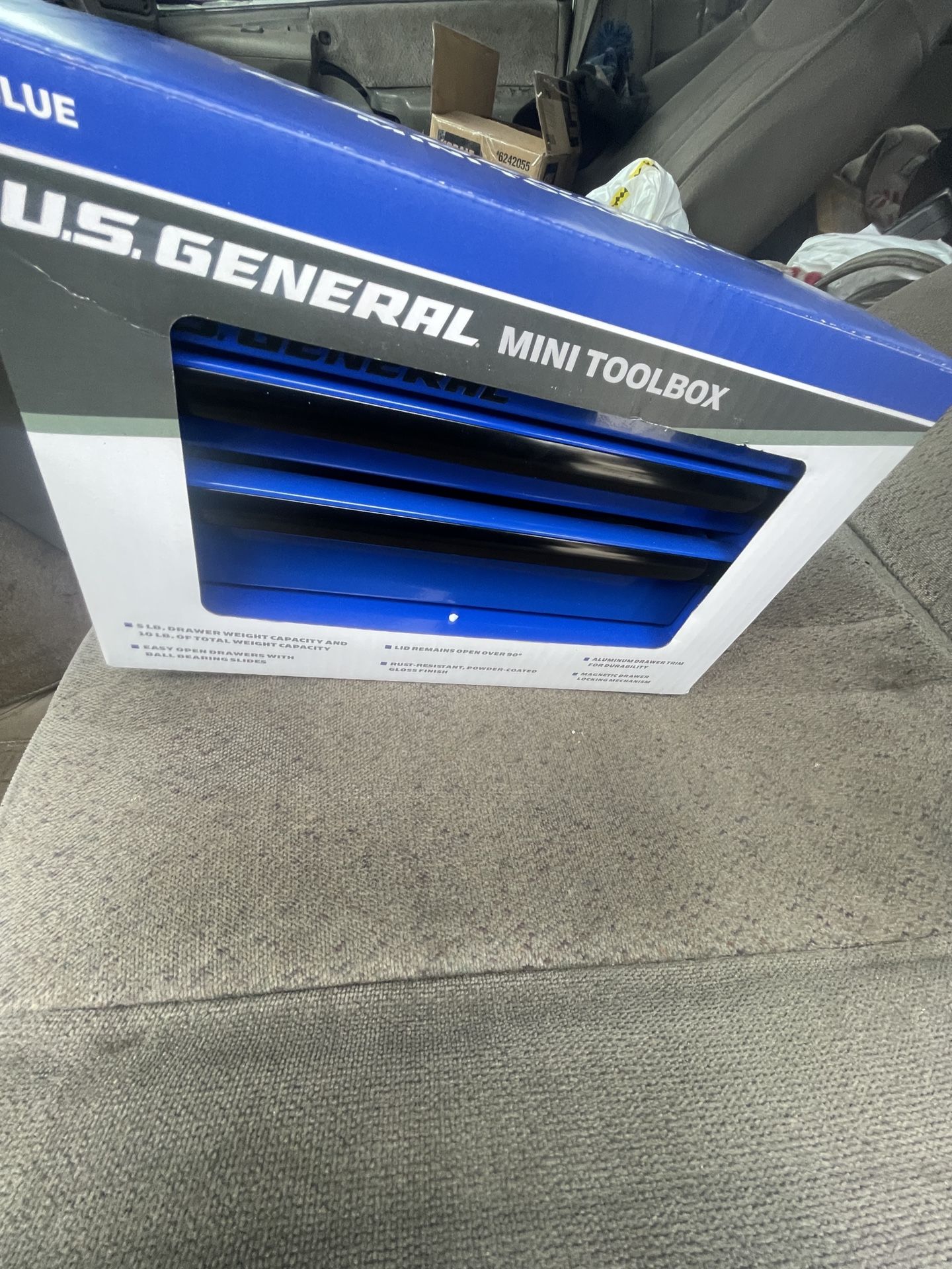 U.S. General Mini Tool Box Blue
