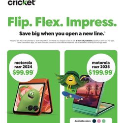 Brand‑New Motorola Razr (2024, 2025)
