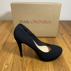 Marco Republic Black High Heels Size 8.5