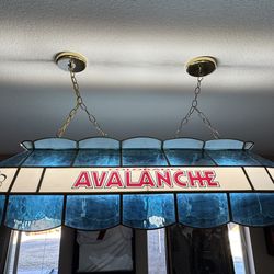 Vintage Colorado Avalanche Pool Table Light