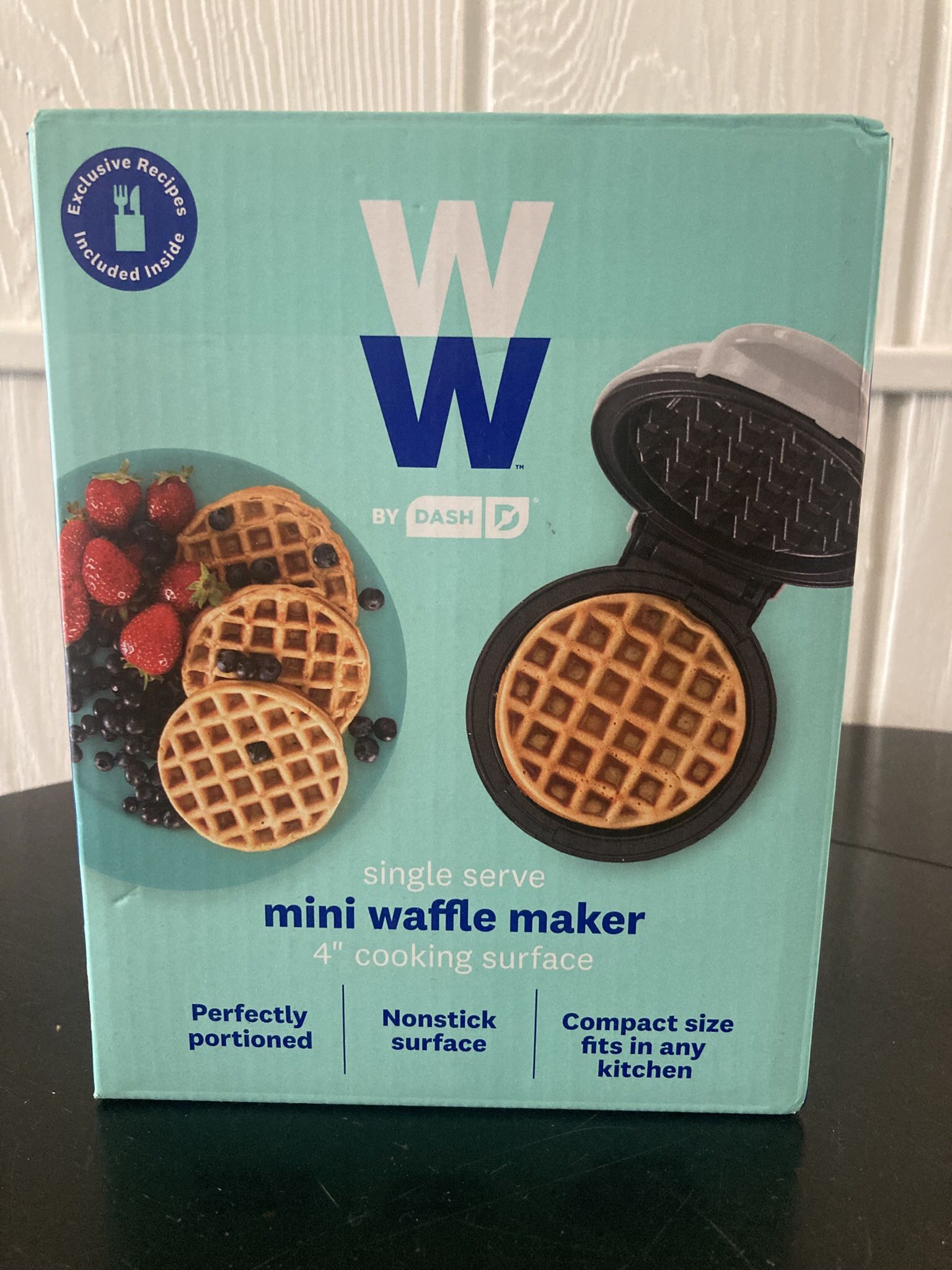 Mini Waffle Maker - White