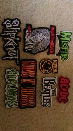 New Set of 8 iron on band patches