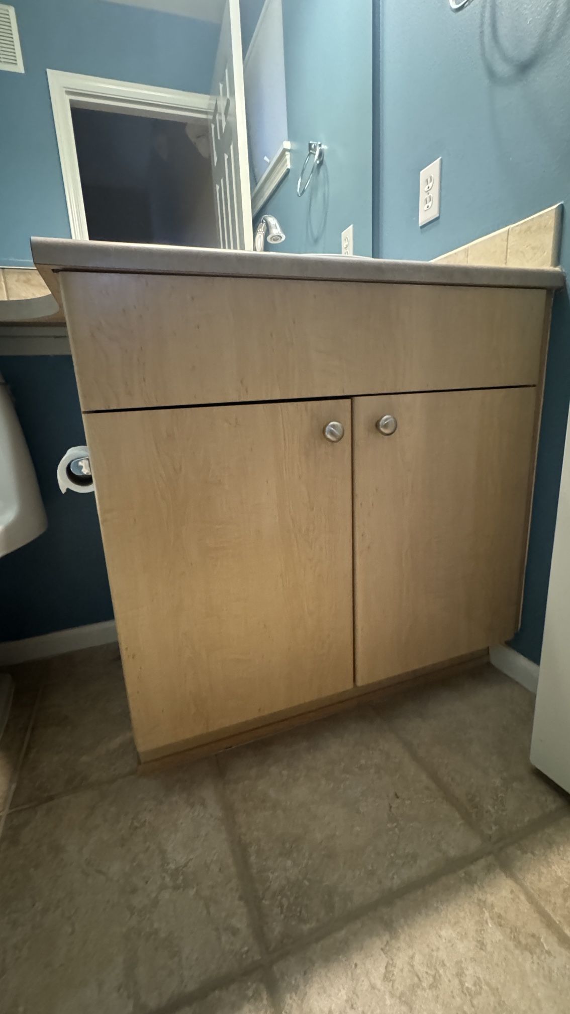 Bathroom Vanity + Sink (no Faucet) + L Top If You Want