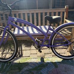 Skullxbones Purple Women’s Beach Cruiser