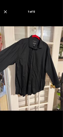 Men’s Kenneth Cole, black dressy shirt