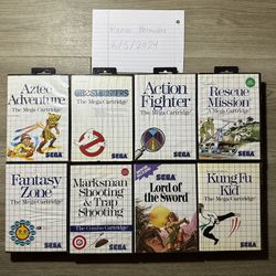 Sega Master System Games (Different Prices On Description)