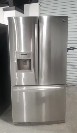 Kenmore 3-Door Stainless Steel Fridge
