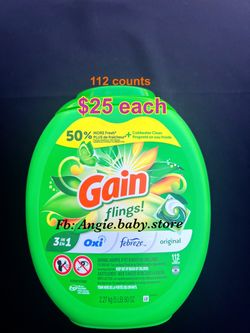 Gain Flings Laundry Detergent Pods 112 Count