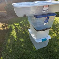 (4) storage containers!