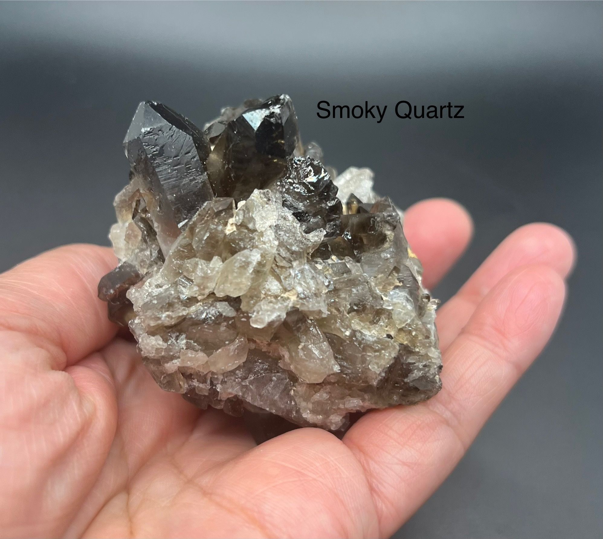 Smoky Quartz Genuine Irradiated Stone Crystal from Brazil 183g