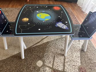 Delta Children Space Adventure Kids Table and 2 Chairs Set