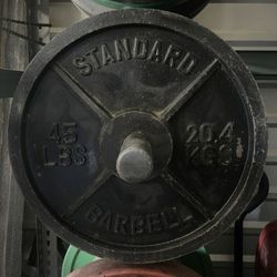 45 lbs  Olympic Weight Plates…. Home Gym Fitness….