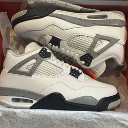 Jordan 4 White Cement 