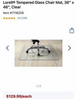 Glass Chair Mat 36x46