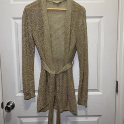 Sparkly Gold Open Cardigan 