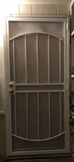 Screen door installation. Buy the door you want. Home Depot and Lowe’s have lots in stock. Message For More Information