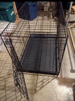You & Me 1-Door Folding Dog Crate 36" L x 22 W x 24.5" H Large Dog