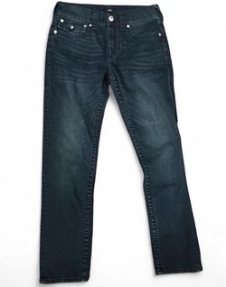 True Religion Dark Wash Straight Leg Jeans (30)