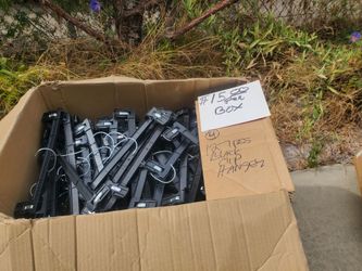 Black Plastic Clip Hangers Retiring 127pcs