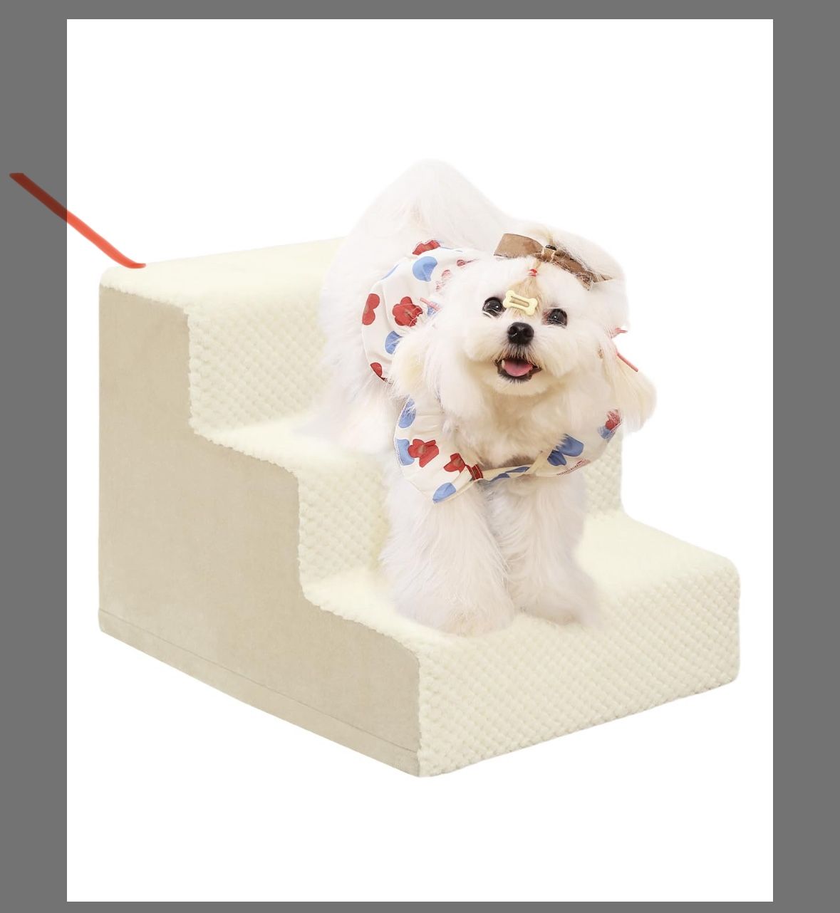 Dog Stairs For Small Dogs,13" H,3-Step Dog Steps For High Bed,Couch,Pet Stairs For Dogs