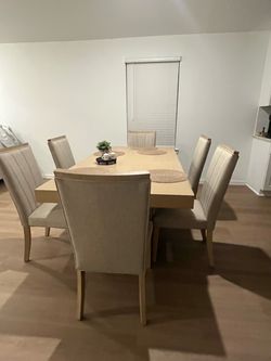 Dining Table Set with 6 Chairs