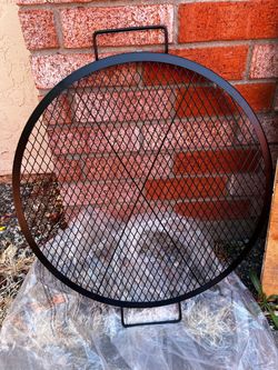 Round Black Metal Fire Pit grate 30-inch