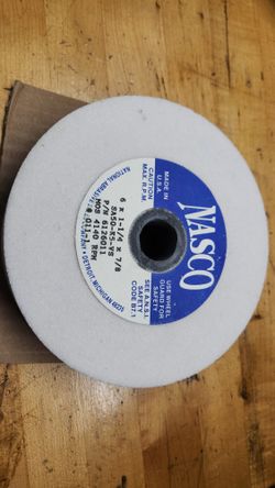 Nasco Grinding Wheel 6 Inch 1.25" wide Brand New
