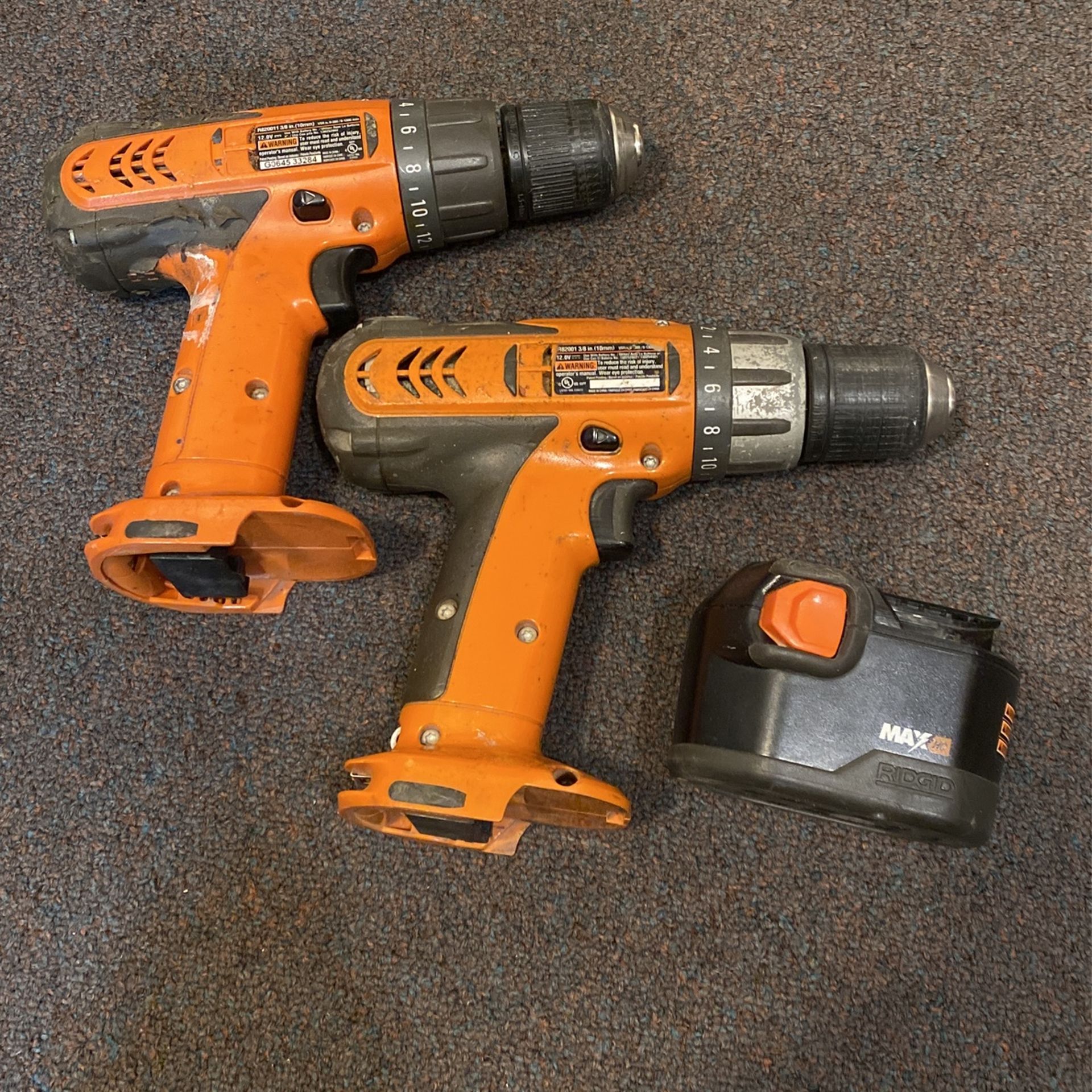 Ridgid12 Volt Drills 