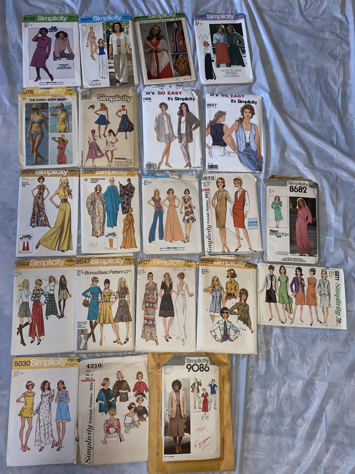 Vintage Sewing Patterns Simplicity & McCalls LOT