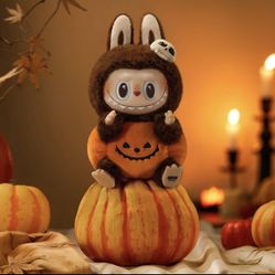 🎃 PUMPKIN HALLOWEEN 🎃 Labubu Vinyl Plush Pendant Sitting