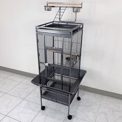 (New) $130 Bird Cage 61-inch Tall with Rolling Stand for for Parrots Parakeets Conures Lovebird Cockatoo 