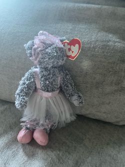 Ty Attic Treasures Eva Bear Plush Ballerina Pink Tutu Shoes Vintage 1999