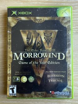***NO TRADES!!!*** Elder Scrolls III Morrowind Game of the Year Edition (Xbox) ***flawless disk***