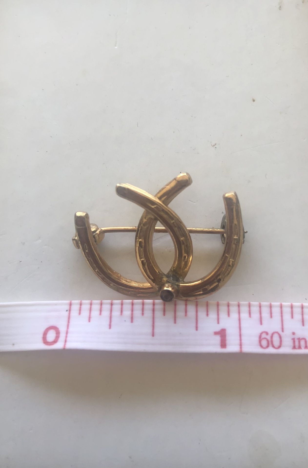 Golden Horseshoe Brooch 