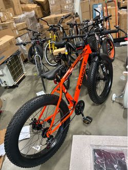 Newly Assembled 24 inch Fat Tire Mountain Bike Outdoor Cycling Bike with 7-Speed High Carbon Steel Frame