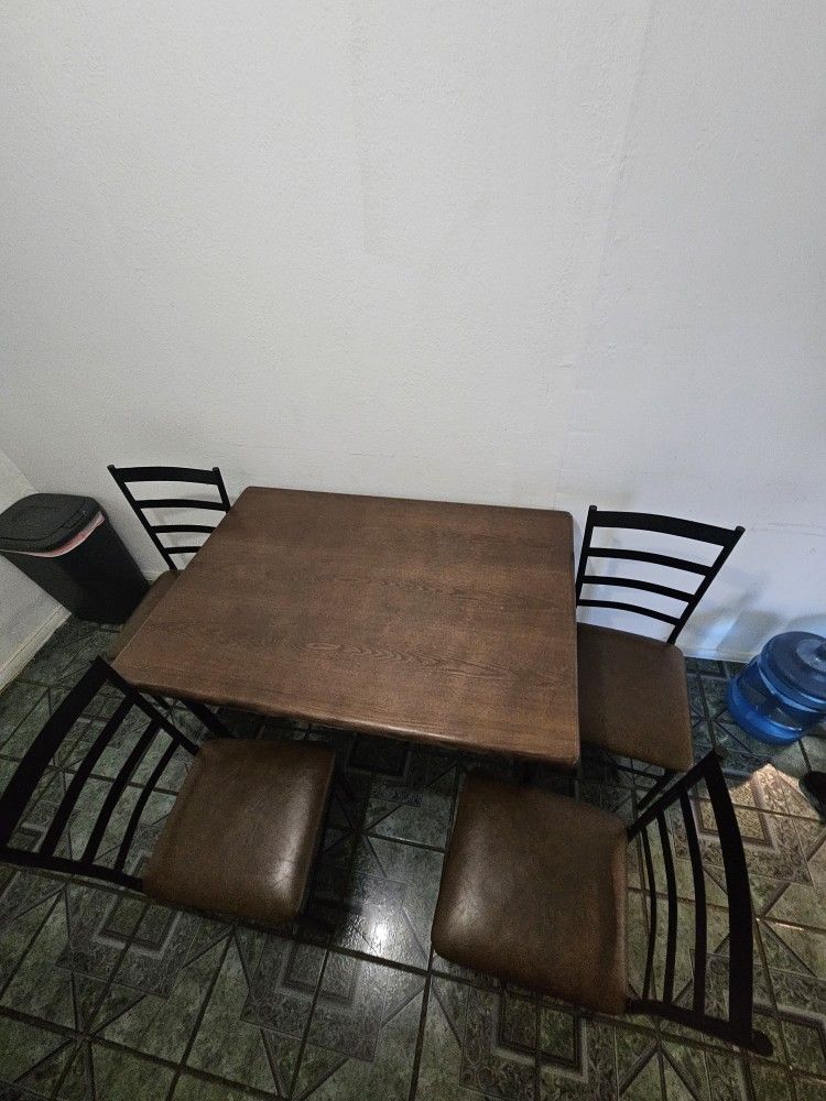Brown Kitchen Table